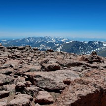 Alone on top of Longs Peak